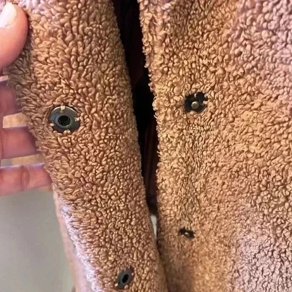 Lucky Brand Teddy Jacket-Sz L - Picture 3 of 9